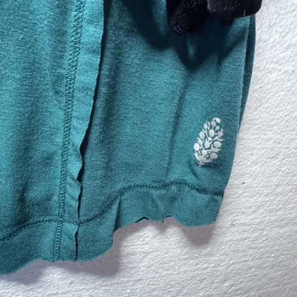 Free People Movement Womens Size Small Teal Dolman Sleeve Boho Top Strap Detail - Picture 7 of 12